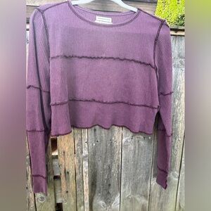 Urban Outfitters Plum Crop Top